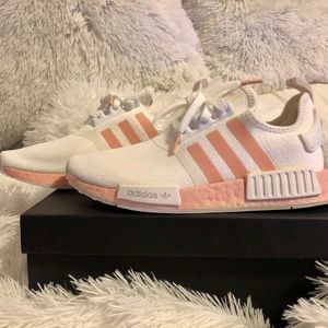 NEW Adidas NMD R1 White Vapour Pink White